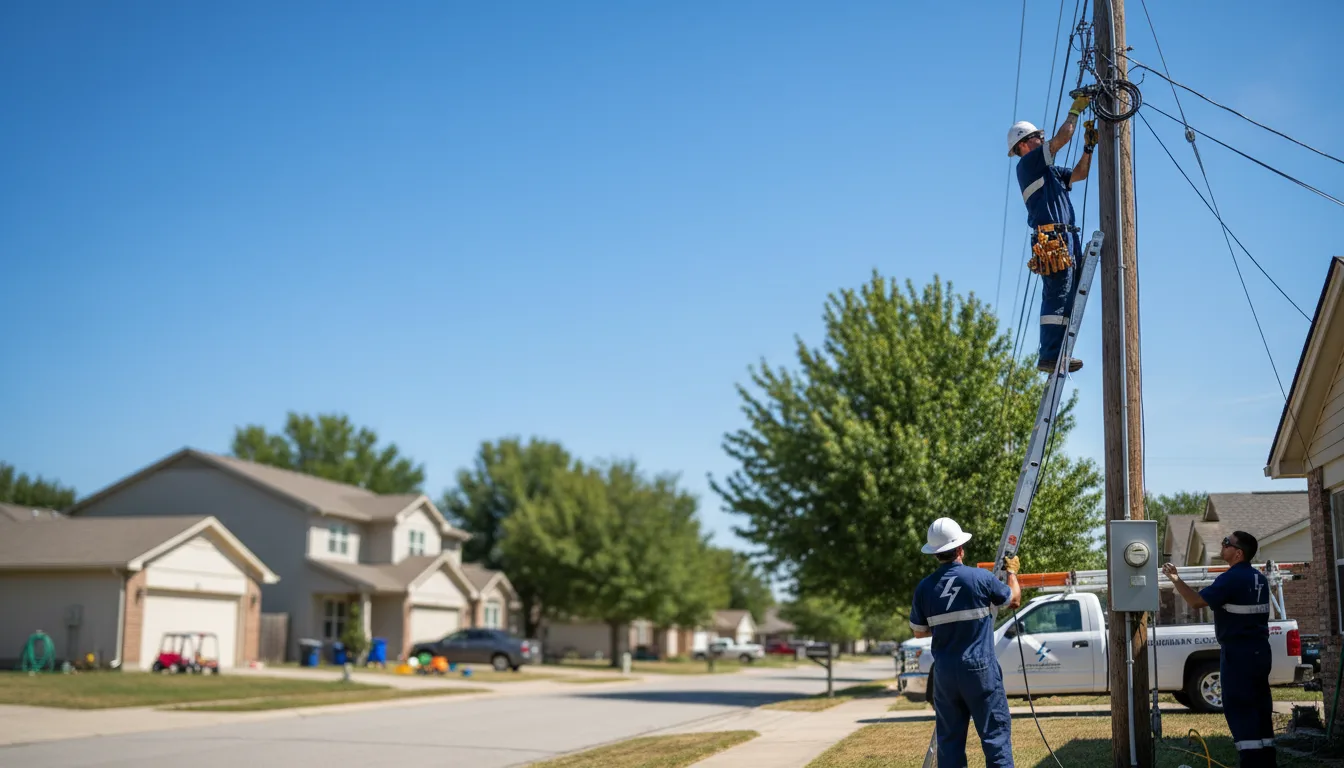 Residential electrician providing installation services in Deforest, WI